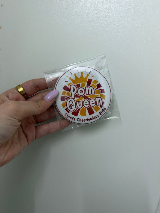 Pom Queen Button